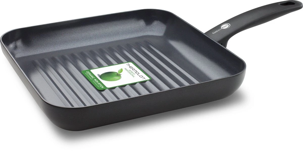 GreenPan Cambridge grillpan 28cm - zwart - inductie - PFAS-vrij GreenPan Cambridge Grillpan 28cm - Zwart - Inductie - PFAS-vrij -Keuken Pot 1200x599 2