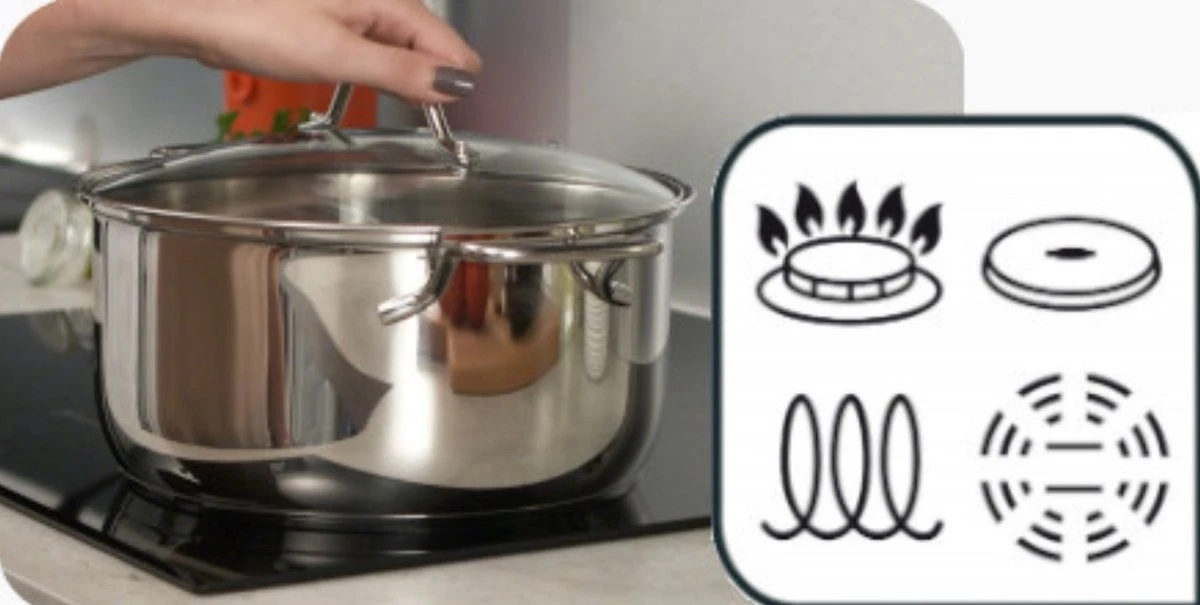 Tefal Intuition Pannenset 5-Pannen kookset - Steelpan Ø 16 cm, kookpan 18/20/24 cm, soeppan 22 cm - Zilver Tefal Intuition Pannenset 5-Pannen Kookset - Steelpan Ø 16 Cm, Kookpan 18/20/24 Cm, Soeppan 22 Cm - Zilver -Keuken Pot