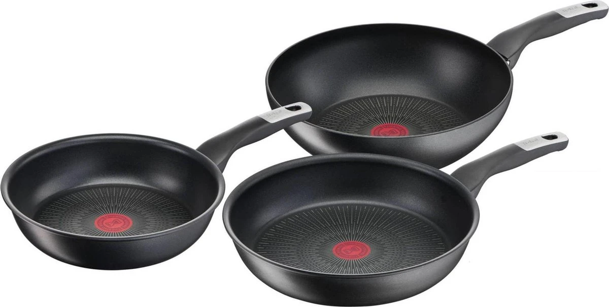 Tefal Unlimited - Pannenset - Koekenpannen Ø24/28 cm - Wokpan Ø28 cm Tefal Unlimited - Pannenset - Koekenpannen Ø24/28 Cm - Wokpan Ø28 Cm -Keuken Pot 1200x606 4
