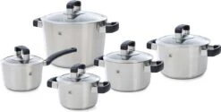 BK Conical Cool Pannenset - 5-delig - RVS - Geschikt Voor Alle Warmtebronnen -Keuken Pot 1200x608 1