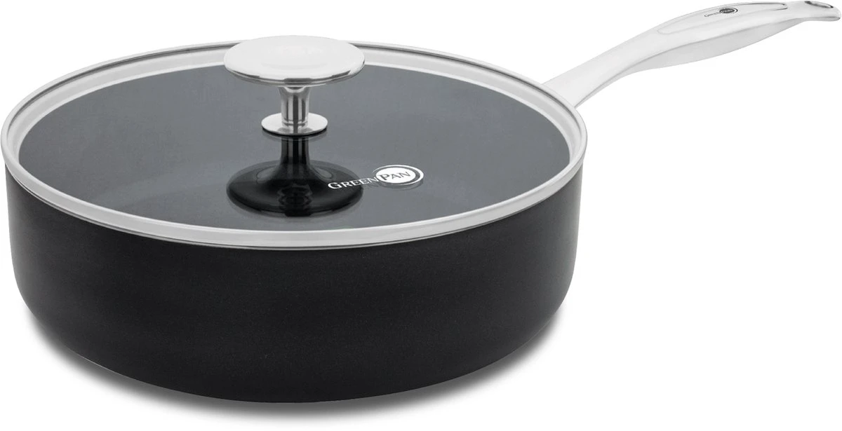 GreenPan Brussels Hapjespan met deksel - Ø24 cm - Keramisch - Inductie GreenPan Brussels Hapjespan Met Deksel - Ø24 Cm - Keramisch - Inductie -Keuken Pot 1200x615 5