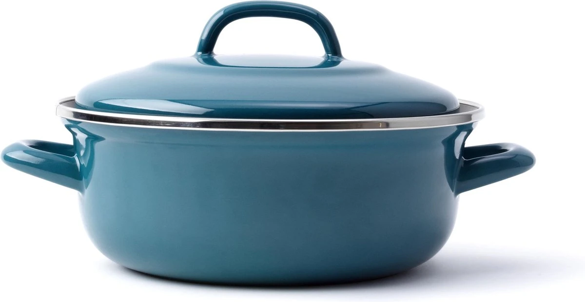 BK Fortalit braadpan Ø 24 cm - blauw - emaille - inductie BK Fortalit Braadpan Ø 24 Cm - Blauw - Emaille - Inductie -Keuken Pot 1200x620 6