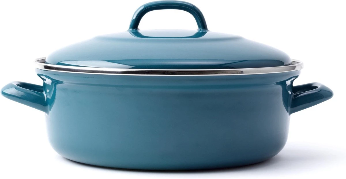 BK Fortalit braadpan Ø 28 cm - blauw - emaille - inductie BK Fortalit Braadpan Ø 28 Cm - Blauw - Emaille - Inductie -Keuken Pot 1200x621 5