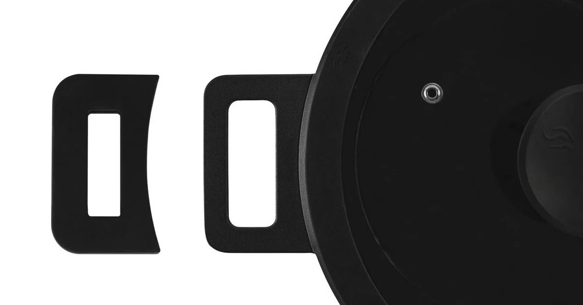 The White Series - Keramische Pannenset met Glazen Deksels - Inclusief set vershoudbakjes - Zwart The White Series - Keramische Pannenset Met Glazen Deksels - Inclusief Set Vershoudbakjes - Zwart -Keuken Pot 1200x627 8