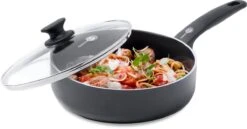 GreenPan Cambridge Hapjespan Met Deksel 24cm - Zwart - Inductie - PFAS-vrij -Keuken Pot 1200x629 7