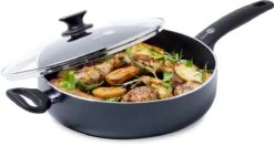 GreenPan Cambridge Hapjespan Met Deksel 28cm - Zwart - Inductie - PFAS-vrij -Keuken Pot 1200x641 6