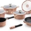 Herenthal Line - Pannenset Inductie - 14 Delig - Afneembare Handgreep - Keramisch - Koper Kleurig - PFAS-vrij -Keuken Pot 1200x658 3