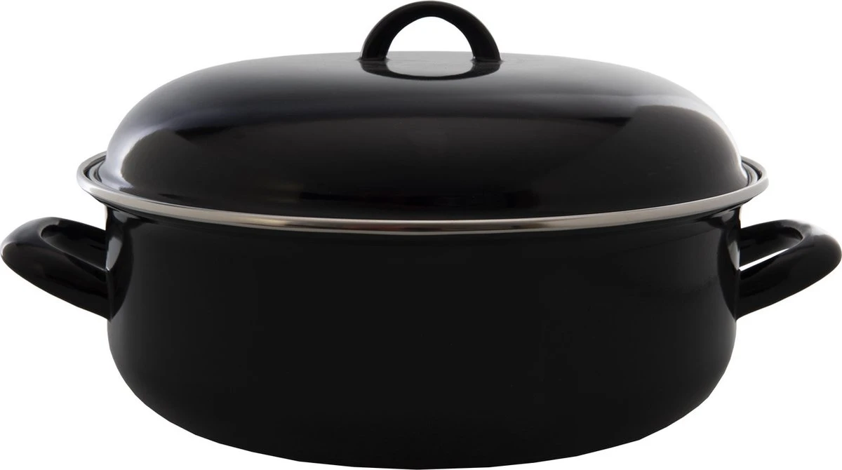 CasaLupo Emaille Braadpan Cooking - ø 26 cm / 5 Liter CasaLupo Emaille Braadpan Cooking - ø 26 Cm / 5 Liter -Keuken Pot 1200x670 4