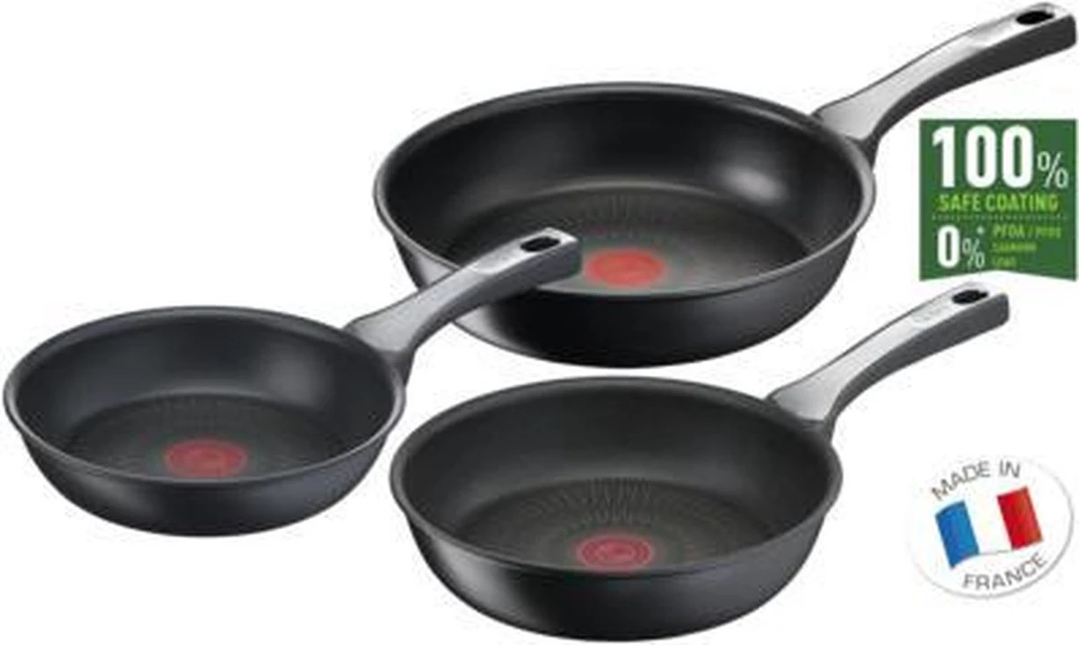 Tefal Unlimited - Pannenset - Koekenpannen Ø24/28 cm - Wokpan Ø28 cm Tefal Unlimited - Pannenset - Koekenpannen Ø24/28 Cm - Wokpan Ø28 Cm -Keuken Pot