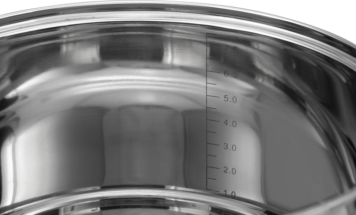 Edënbërg Classic Line - RVS Luxe Pannenset 12 delig - Voorzien Van 9-Laags Bodem! Edënbërg Classic Line - RVS Luxe Pannenset 12 Delig - Voorzien Van 9-Laags Bodem! -Keuken Pot