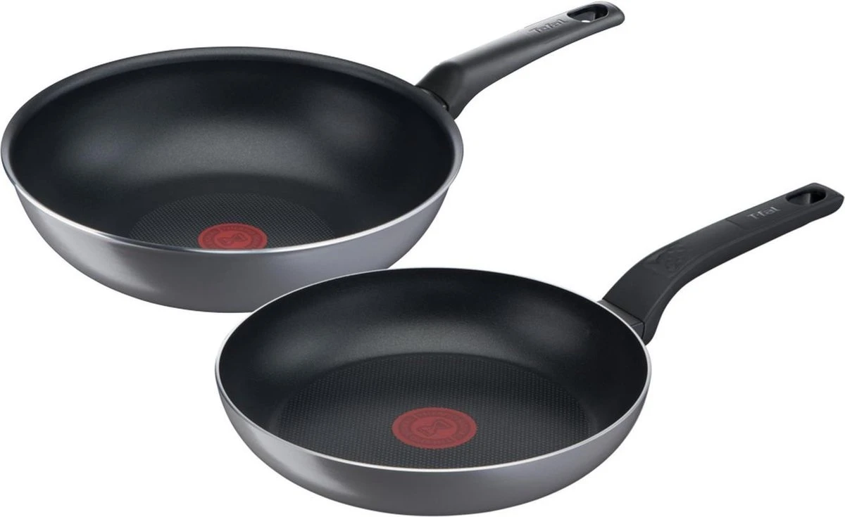 Tefal Easy Plus Pannenset - Koekenpan Ø 24 cm + Wokpan Ø 28 cm - Niet geschikt voor inductie Tefal Easy Plus Pannenset - Koekenpan Ø 24 Cm + Wokpan Ø 28 Cm - Niet Geschikt Voor Inductie -Keuken Pot 1200x735 2
