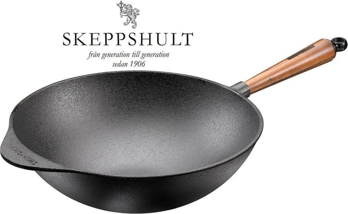 Skeppshult - Wokpan Walnoot Handgreep 32 cm Skeppshult - Wokpan Walnoot Handgreep 32 Cm -Keuken Pot 1200x737 6