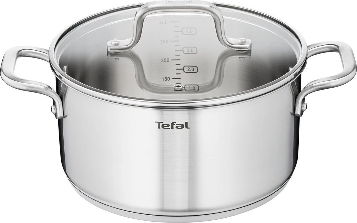 Tefal Virtuoso Pannenset 4-delig - Kookpan Ø 16/20/24 cm + steelpan Ø 16 cm Tefal Virtuoso Pannenset 4-delig - Kookpan Ø 16/20/24 Cm + Steelpan Ø 16 Cm -Keuken Pot