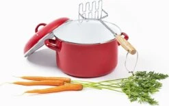 Stamppot / Soeppan, ø24cm, Rood Emaille, Voccelli -Keuken Pot 1200x753 6