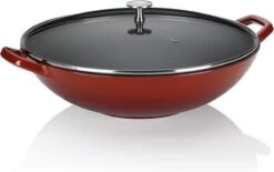 Wokpan Gietijzer Rood, 36 Cm - Kela | Calido -Keuken Pot 1200x755 6