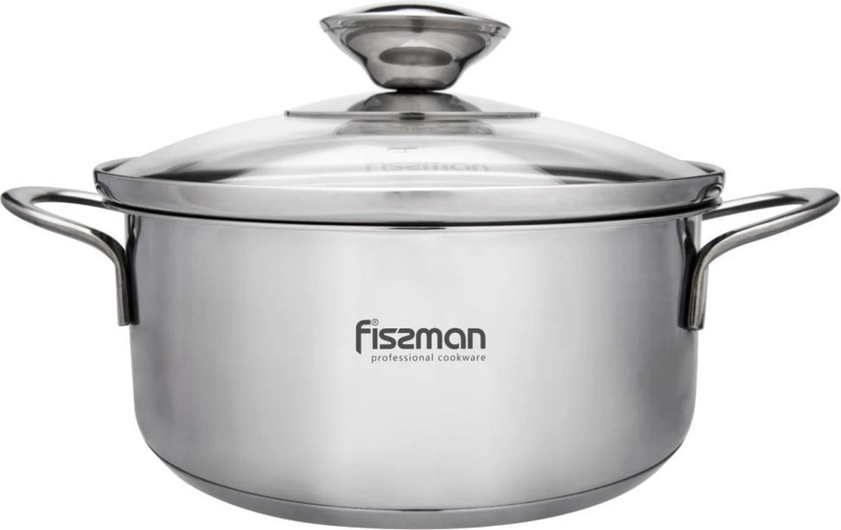 Fissman Bambino Kookpot met Deksel - Ø 14cm Fissman Bambino Kookpot Met Deksel - Ø 14cm -Keuken Pot