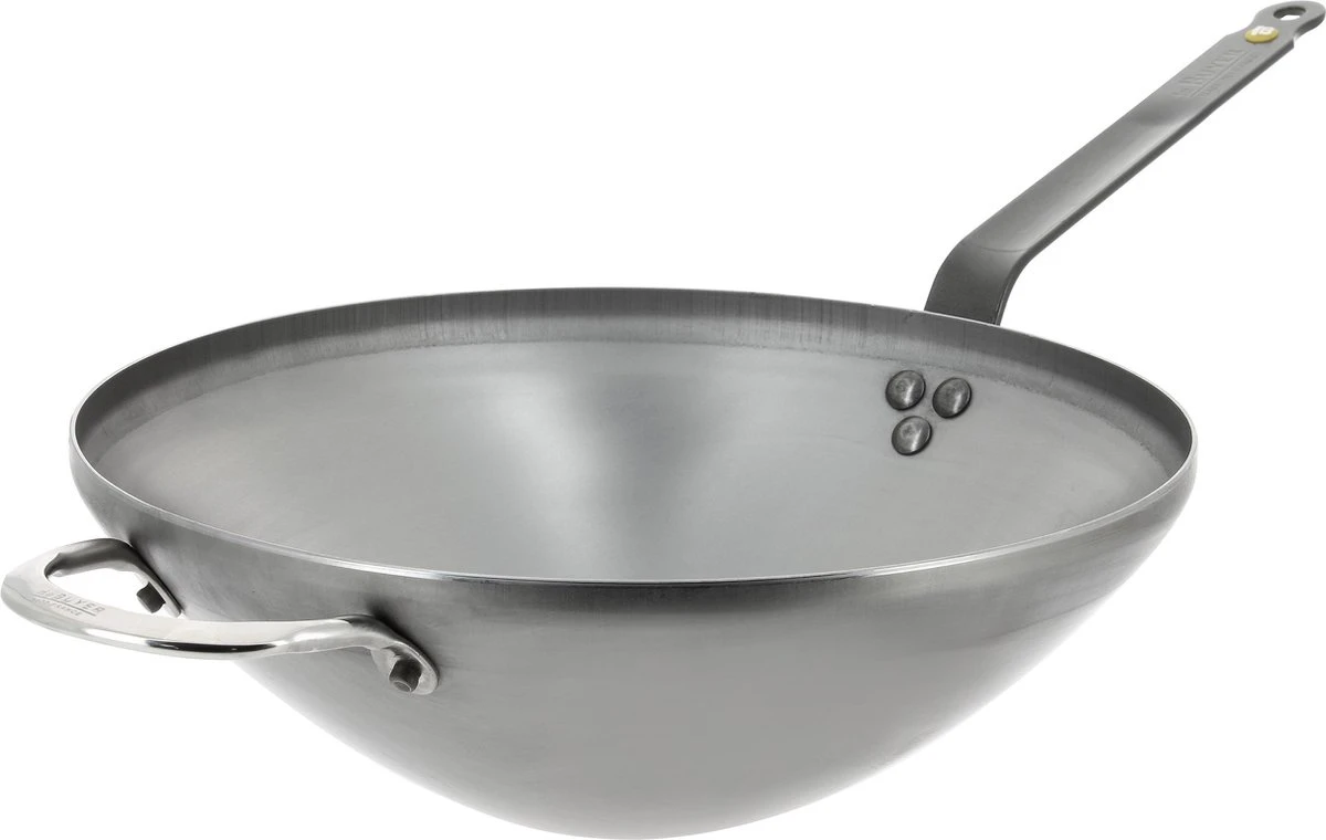 deBuyer - Mineral B wok 40cm - staal - tegengreep DeBuyer - Mineral B Wok 40cm - Staal - Tegengreep -Keuken Pot 1200x760 3