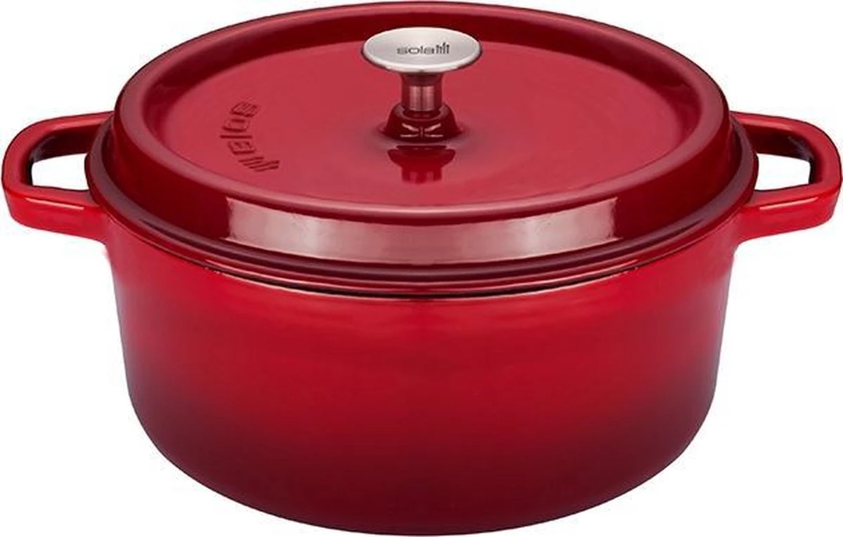 Sola - Braadpan cm Oranje/rood Gietijzer Sola - Braadpan Cm Oranje/rood Gietijzer -Keuken Pot 1200x765 1