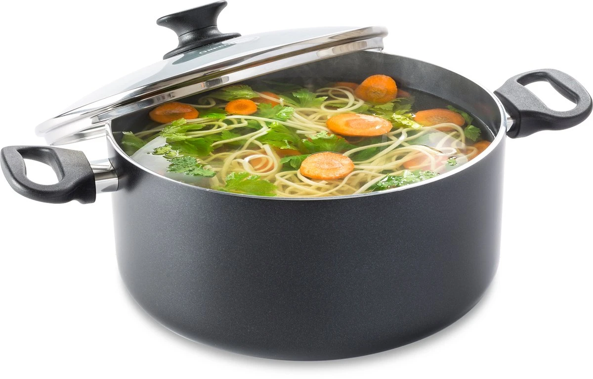 GreenPan Cambridge kookpan met deksel 24cm - zwart - inductie - PFAS-vrij GreenPan Cambridge Kookpan Met Deksel 24cm - Zwart - Inductie - PFAS-vrij -Keuken Pot 1200x767 3
