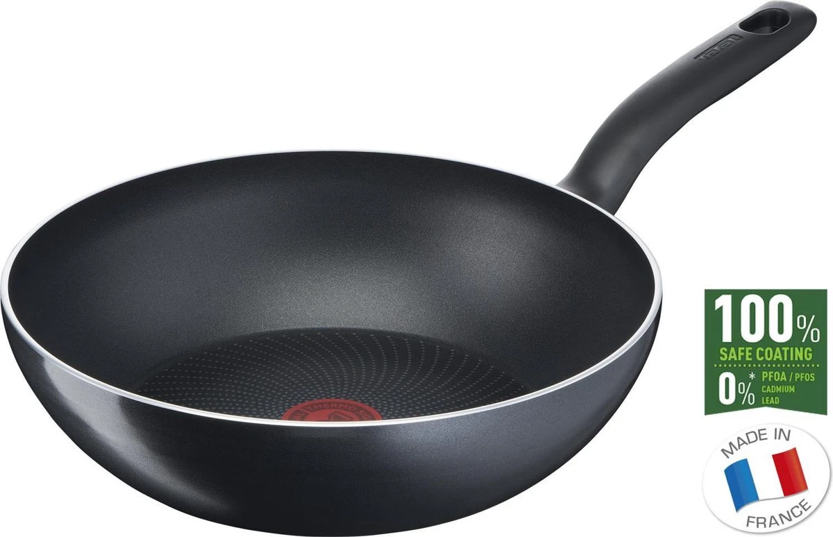 Tefal Start'easy wokpan 28 cm - PFOA Vrij - Geschikt Voor Alle Warmtebronnen Tefal Start'easy Wokpan 28 Cm - PFOA Vrij - Geschikt Voor Alle Warmtebronnen -Keuken Pot