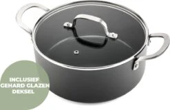 ISENVI Murray Keramische Kookpan 28 CM - RVS Greep -Keuken Pot 1200x776