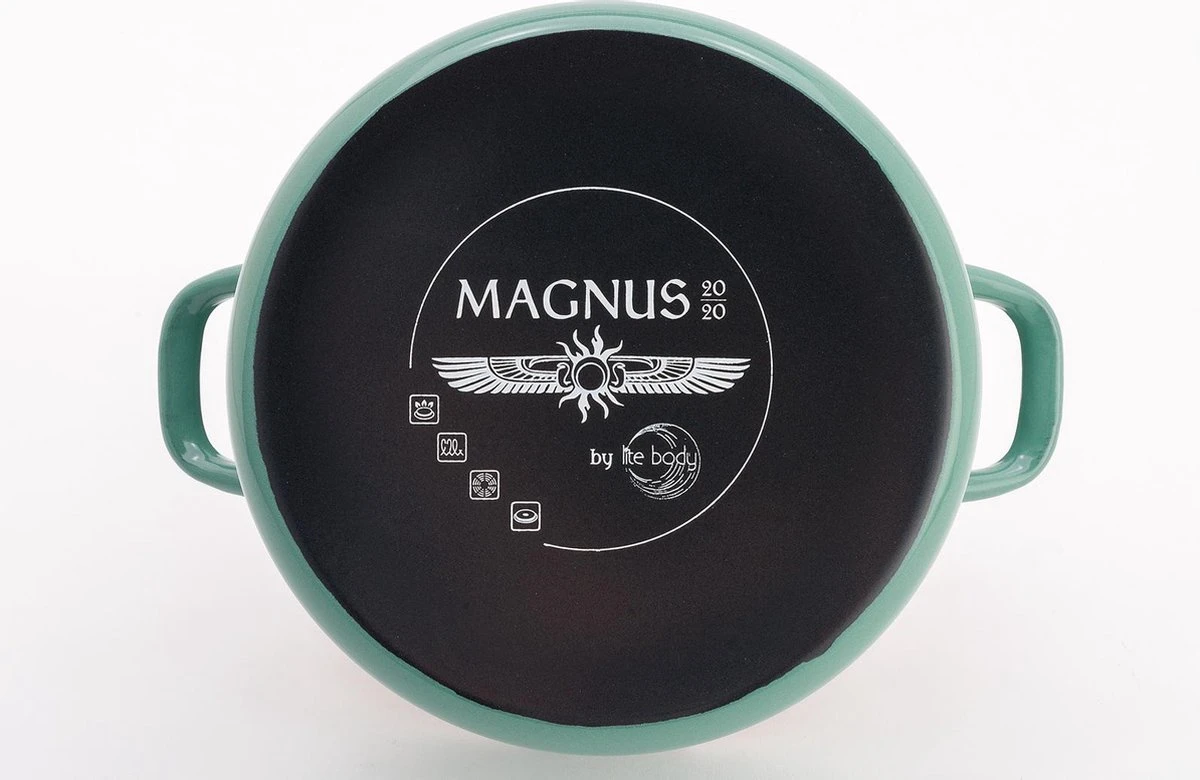 Lite-Body - Magnus Braadpan 24cm/2,5 l met deksel- Emaille- Olijf Groen - Inductie Lite-Body - Magnus Braadpan 24cm/2,5 L Met Deksel- Emaille- Olijf Groen - Inductie -Keuken Pot 1200x780 3
