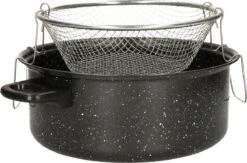 Benson Frituurpan Met Korf - Ø 26 Cm - Carbonstaal Met Marmer Coating -Keuken Pot 1200x792 5