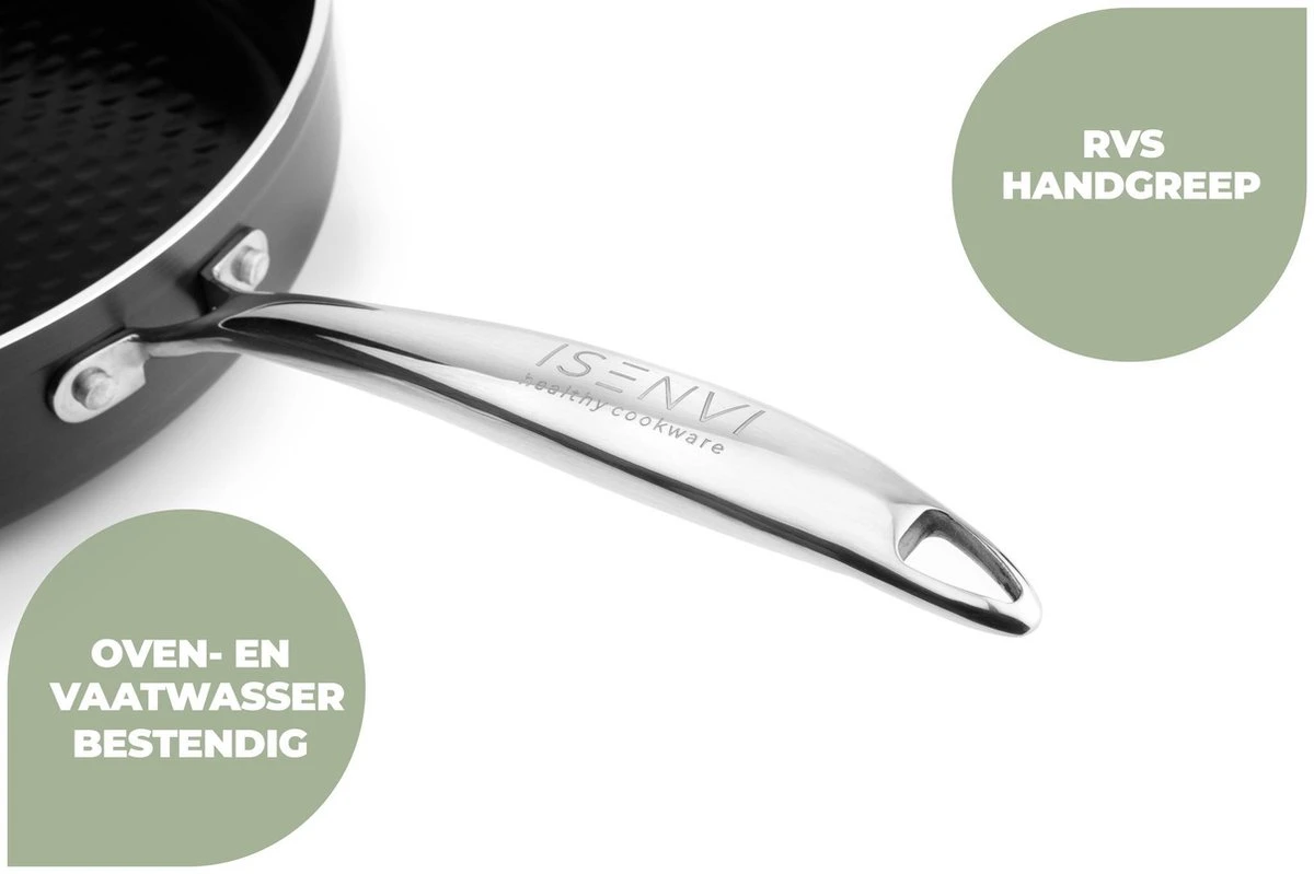 ISENVI Victoria Forged keramische wokpan 32CM - RVS greep ISENVI Victoria Forged Keramische Wokpan 32CM - RVS Greep -Keuken Pot 1200x799 110