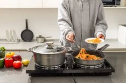 Swiss Pro+ | Set 14 Delige Pannenset | Inductie - Pannensets - Glazen Deksel - Met Afneembare Handgreep - Marmeren Interieur -PFAS-vrij | Grey / Silver -Keuken Pot 1200x799 141