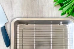 YUGN COMBI Set Braadslede Ovenschaal Combi Braadslee Oven Set - 2x Braadslede Met Rooster Voor Ovengerechten - 36x27x7CM En 40x30x7CM En Inclusief Bakkwast - Cadeau- Cadeautip -Keuken Pot 1200x799 161