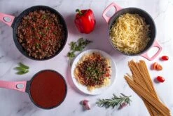 Royalty Line Inductie Pannenset - Luxe 14-delige Pannenset Marmeren Coating - Pannen Met Afneembare Handvaten - Oven-Ready - PFAS-Vrij - Voor Alle Warmtebronnen - Afneembare Koudgrepen - Antiaanbaklaag - Koekenpan Met Glazen Deksels - Roze -Keuken Pot 1200x800 258