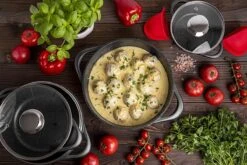 Smile 10-Delige Pannenset - Anti Aanbaklaag - Vaatwasser Bestendig - Zwart - MGK-17 7 Smile 10-Delige Pannenset - Anti Aanbaklaag - Vaatwasser Bestendig - Zwart - MGK-17 -Keuken Pot 1200x800 264