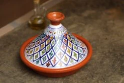 CRAFLAIR ~ Tajine ~ Ø 30 Cm ~ Geschikt Voor Inductie - Adapter ~ Handgemaakt ~ Geglazuurd Keramiek -Keuken Pot 1200x800 296