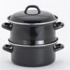 Lite-Body - Magnus Stoompan Aardappelkoker 22 Cm - 3 Delig - Emaille - Zwart 1 Lite-Body - Magnus Stoompan Aardappelkoker 22 Cm - 3 Delig - Emaille - Zwart -Keuken Pot 1200x800 317