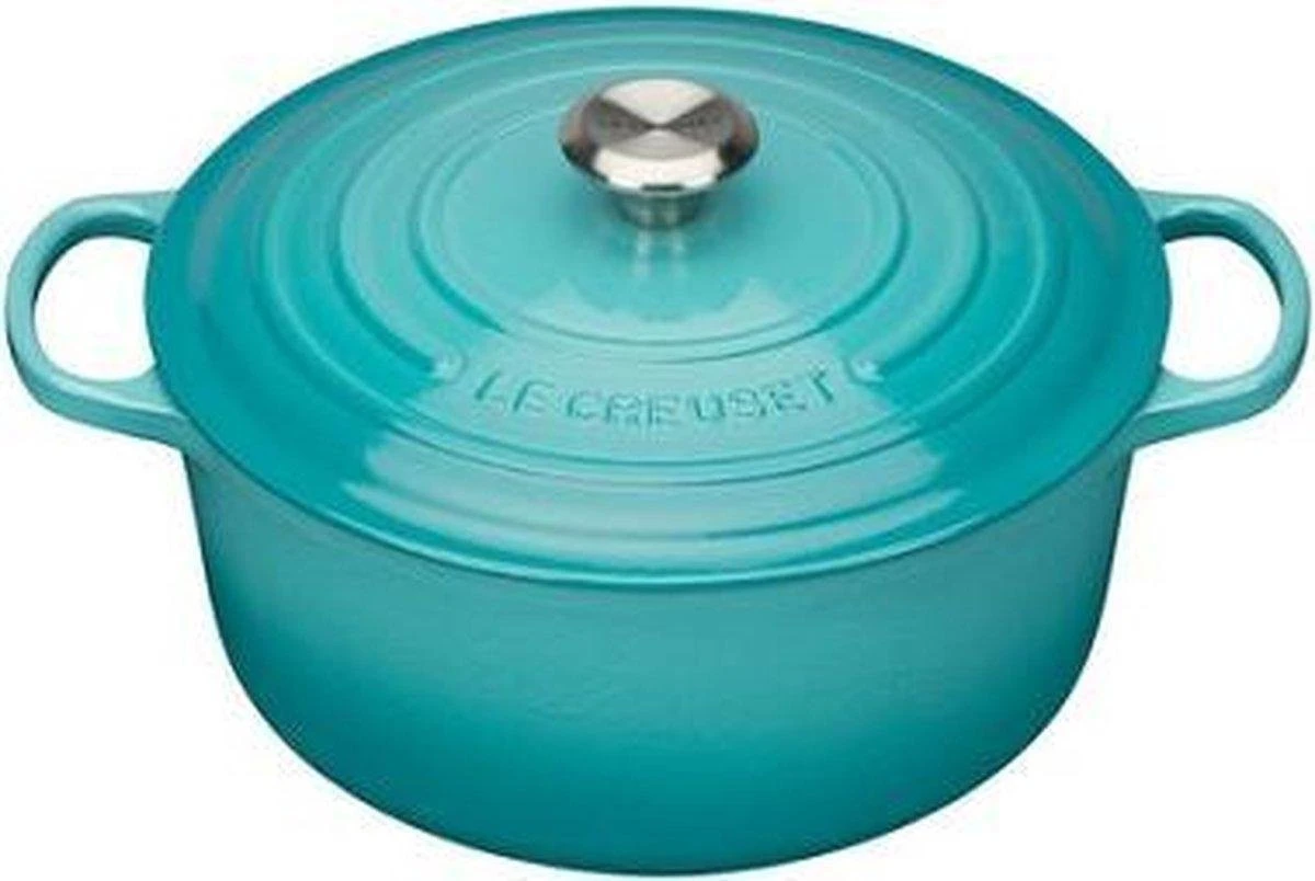 Le Creuset Braadpan Signature Caribbean Blue - ø 20 cm / 2.4 Liter Le Creuset Braadpan Signature Caribbean Blue - ø 20 Cm / 2.4 Liter -Keuken Pot 1200x804 4