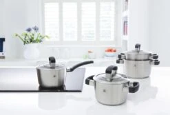 BK Conical Cool Glas Pannenset - 4-delig - RVS - Glazen Deksel - Inductie -Keuken Pot 1200x813