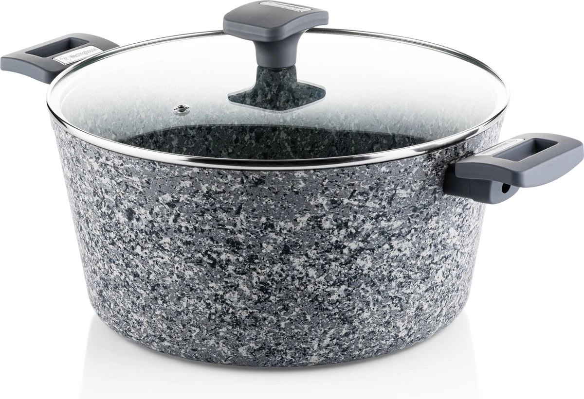 Westinghouse Kookpan/Braadpan Inductie - Ø 28 cm - Grijs Graniet - Met Deksel - PFOA Vrij Westinghouse Kookpan/Braadpan Inductie - Ø 28 Cm - Grijs Graniet - Met Deksel - PFOA Vrij -Keuken Pot 1200x821 2