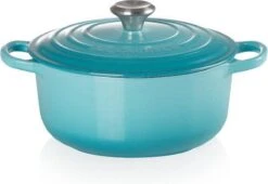 Le Creuset Braadpan Signature Caribbean Blue - ø 20 Cm / 2.4 Liter 5 Le Creuset Braadpan Signature Caribbean Blue - ø 20 Cm / 2.4 Liter -Keuken Pot 1200x825 13