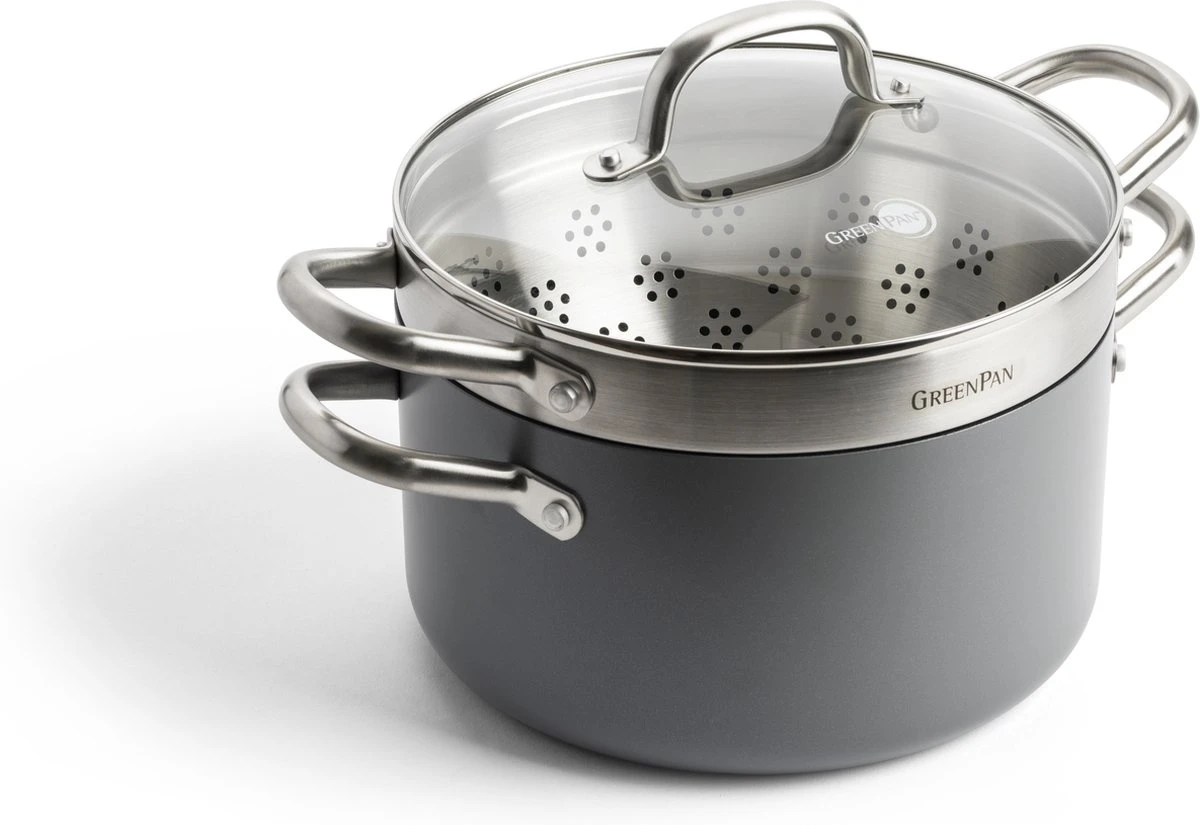 GreenPan Mayflower Pro pannenset - 10-delig - grijs - inductie - PFAS-vrij GreenPan Mayflower Pro Pannenset - 10-delig - Grijs - Inductie - PFAS-vrij -Keuken Pot 1200x825 9