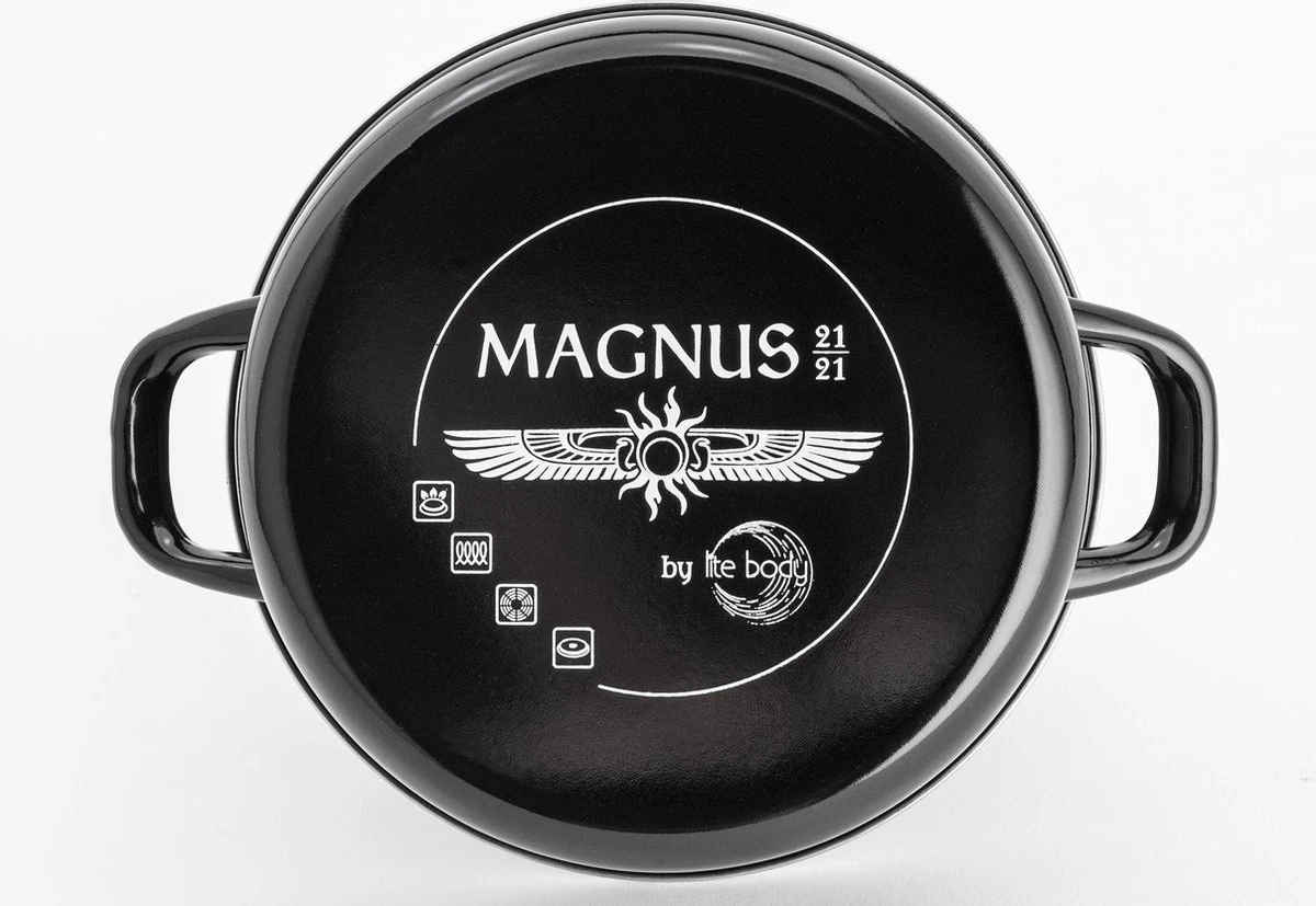 Lite-Body - Magnus Soeppan / Stamppotpan met deksel - Ø 24 cm/ 8l - Emaille - Grijs Lite-Body - Magnus Soeppan / Stamppotpan Met Deksel - Ø 24 Cm/ 8l - Emaille - Grijs -Keuken Pot 1200x827 9