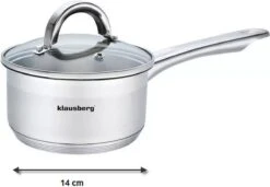 Klausberg 7132 - Steelpan Met Deksel - Sauspan - 14 Cm - 1 Liter 3 Klausberg 7132 - Steelpan Met Deksel - Sauspan - 14 Cm - 1 Liter -Keuken Pot 1200x831 6