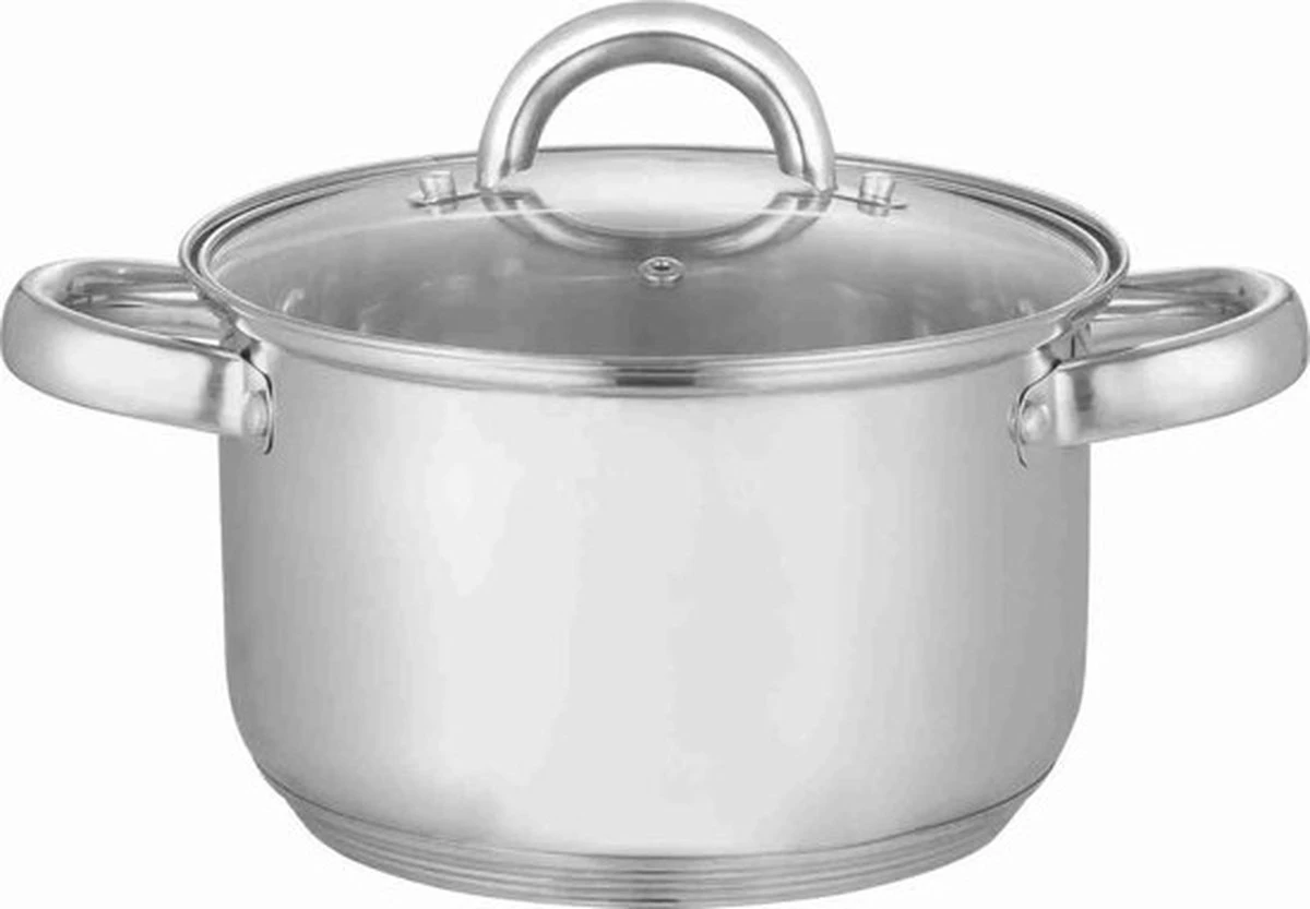 Kleine Kookpan met deksel - 16cm - RVS - Inductie Kleine Kookpan Met Deksel - 16cm - RVS - Inductie -Keuken Pot