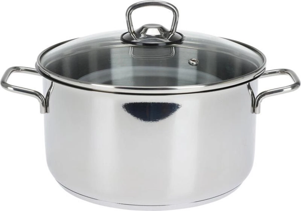 Roestvrijstalen pan 4,5 liter - met glazen deksel KOOPMAN Roestvrijstalen Pan 4,5 Liter - Met Glazen Deksel -Keuken Pot 1200x841 1