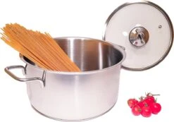 KOOPMAN Roestvrijstalen Pan 4,5 Liter - Met Glazen Deksel 3 KOOPMAN Roestvrijstalen Pan 4,5 Liter - Met Glazen Deksel -Keuken Pot 1200x841 2