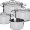 Sola Pannenset Mirage - 4 Delig - Ø 16,16,18,20 Cm - Zilver - RVS - Sandwichbodem -Keuken Pot 1200x847 1