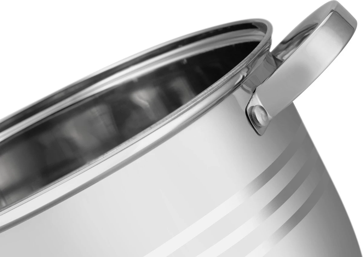 Edënbërg Classic Line - RVS Luxe Pannenset 12 delig - Voorzien Van 9-Laags Bodem! Edënbërg Classic Line - RVS Luxe Pannenset 12 Delig - Voorzien Van 9-Laags Bodem! -Keuken Pot