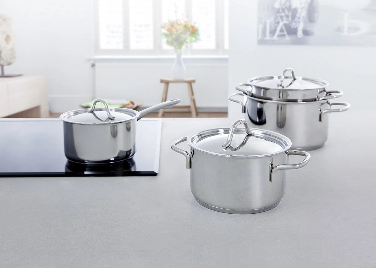 BK Profiline steelpan Ø 14 cm - RVS - inductie BK Profiline Steelpan Ø 14 Cm - RVS - Inductie -Keuken Pot 1200x854 3