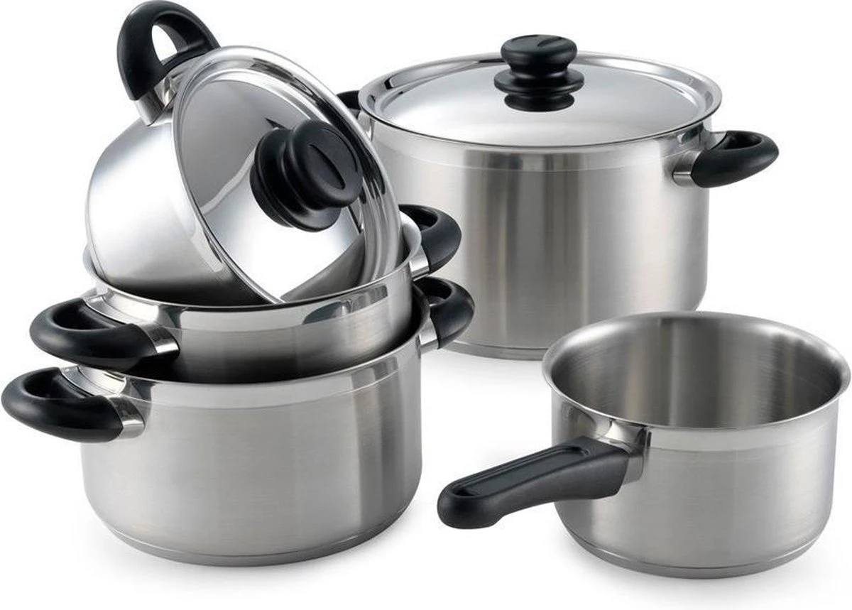 BK Karaat+ Pannenset - 5-delig - RVS – geschikt voor alle warmtebronnen BK Karaat+ Pannenset - 5-delig - RVS – Geschikt Voor Alle Warmtebronnen -Keuken Pot