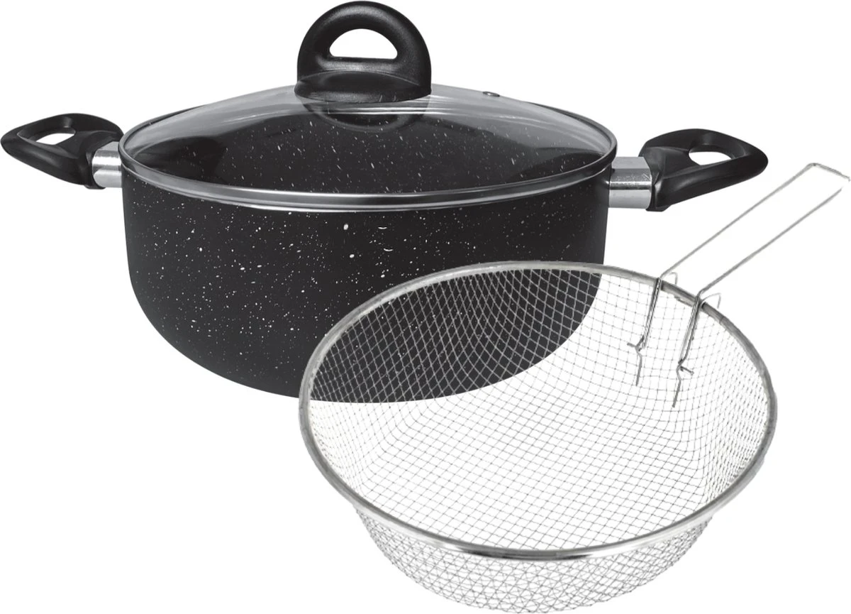 Platinum Frituurpan 24 Cm 6,6 Liter RVS/Glas 3-delig Platinum Frituurpan 24 Cm 6,6 Liter RVS/Glas 3-delig -Keuken Pot 1200x865 9
