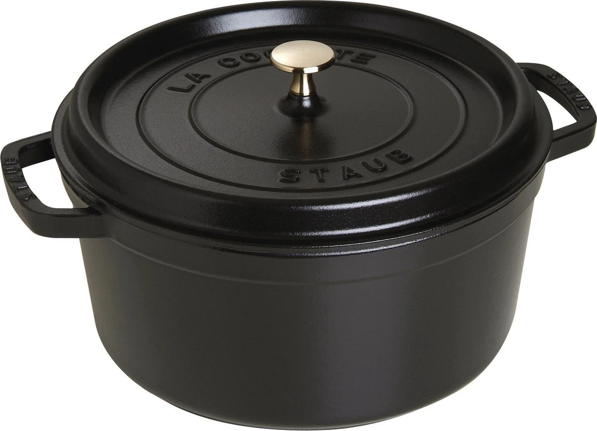 Staub Ronde Braadpan - Ø28 cm - Zwart Staub Ronde Braadpan - Ø28 Cm - Zwart -Keuken Pot 1200x867 2